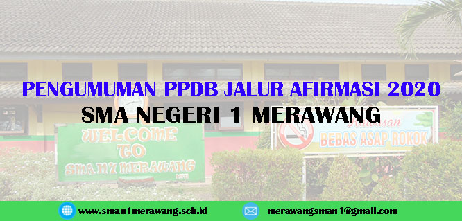 Hasil Rekap PPDB Jalur Afirmasi 2020 - SMA Negeri 1 Merawang