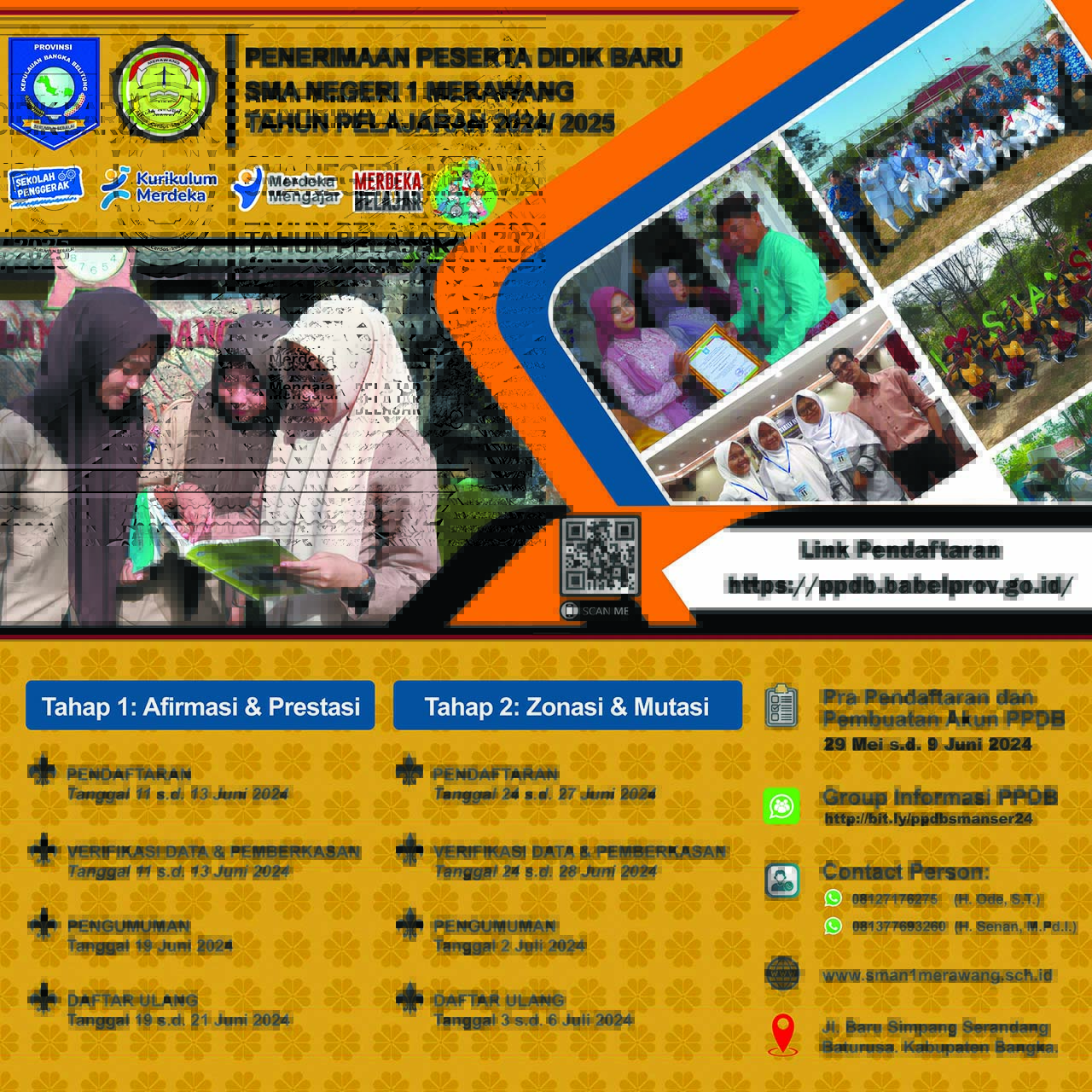 Penerimaan Peserta Didik Baru SMA Negeri 1 Merawang