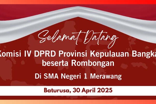 Slider Ucapan Selamat Datang Anggota Komisi IV DPRD Prov. Babel