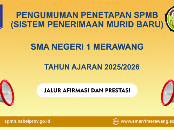 Pengumuman Hasil Seleksi SPMB Jalur Afirmasi dan Prestasi Tahun Ajaran 2025/2026