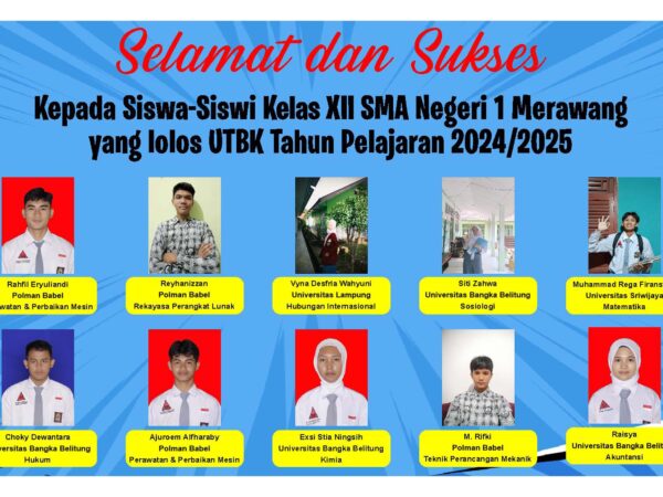 slider selamat lulus utbk tahun pelajaran 2025