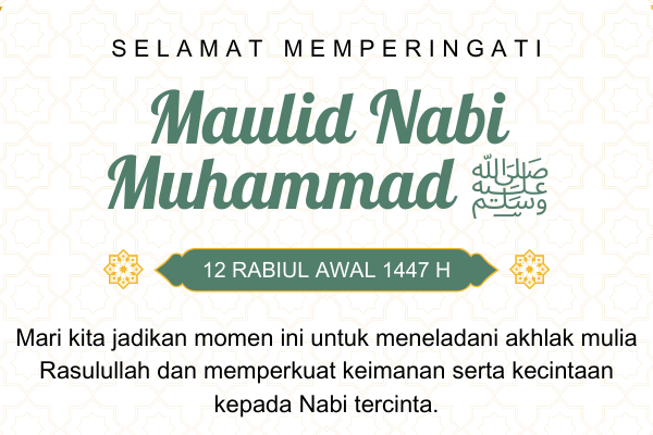 Selamat Maulid Nabi 1447 H