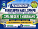 Pengumuman Hasil Seleksi SPMB Jalur Afirmasi dan Prestasi Tahun Ajaran 2026/2027