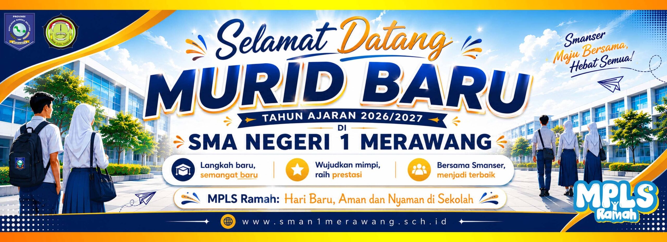 SLIDER SELAMAT DATANG SISWA BARU